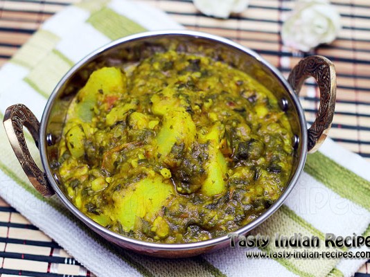 Aloo Palak Paneer