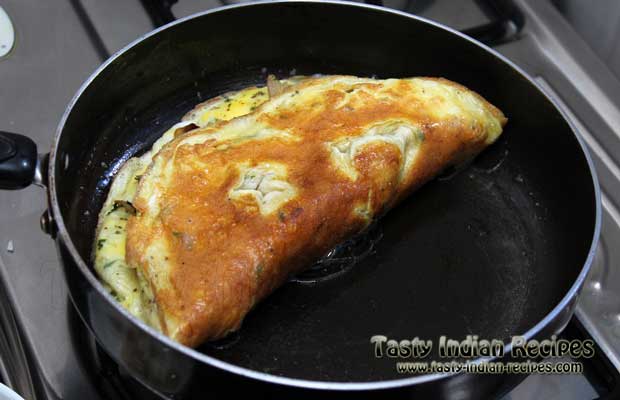 Flip over and cook again for one minute Flip over and cook again for one minute