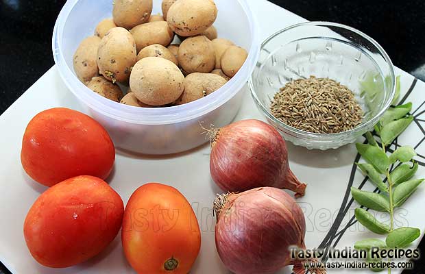 Ingredients of Punjabi Dum Aloo Ingredients of Punjabi Dum Aloo