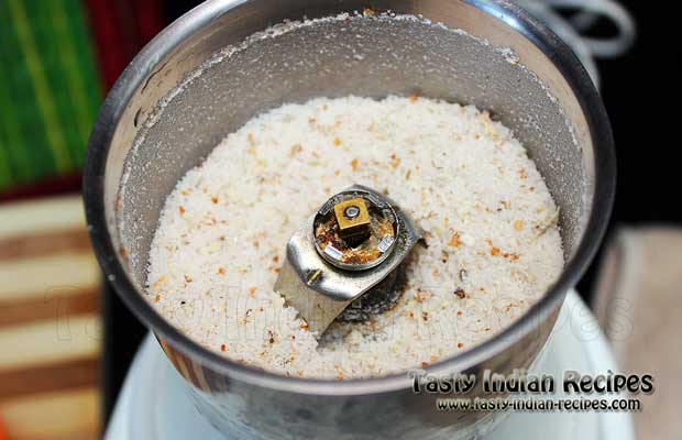 Grind the sugar mixture into a smooth powder form Grind the sugar mixture into a smooth powder form