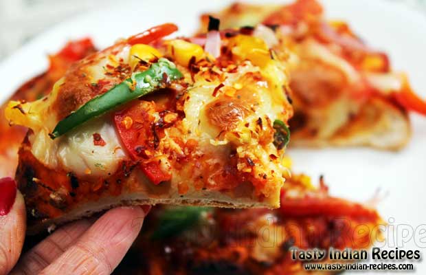 Tandoori Paneer Pizza Tandoori Paneer Pizza