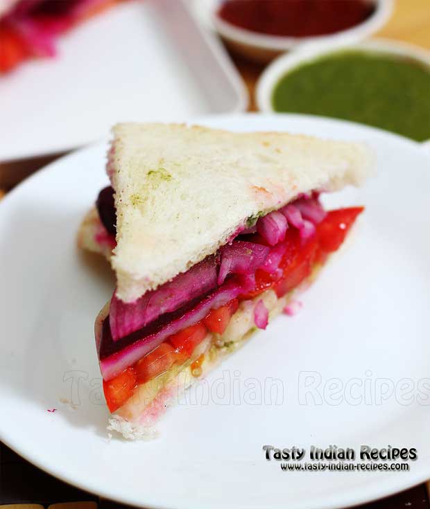 Vegetable Sandwich is ready to serve Vegetable Sandwich is ready to serve