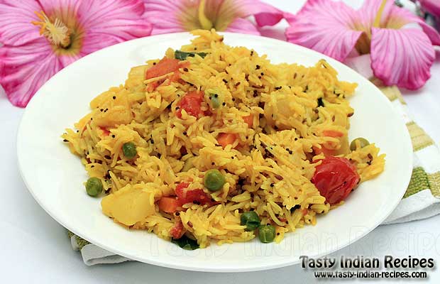 Vegetable Biryani in Pressure Cooker Vegetable Biryani in Pressure Cooker